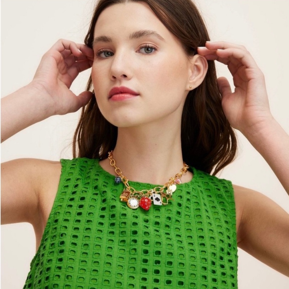 Kate spade x Target Gold Charm Necklace with Colorful Accents charms